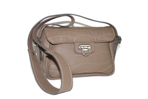 Sac cuir Ondulations canelle