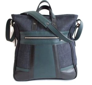 Cabas Honoré cuir et denim