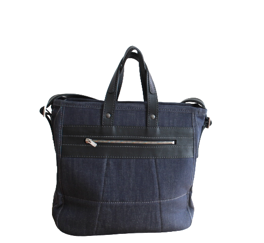 Sac cuir et jeans noir