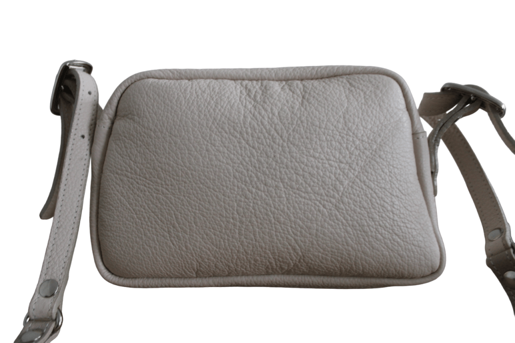 Sac créateur cuir beige