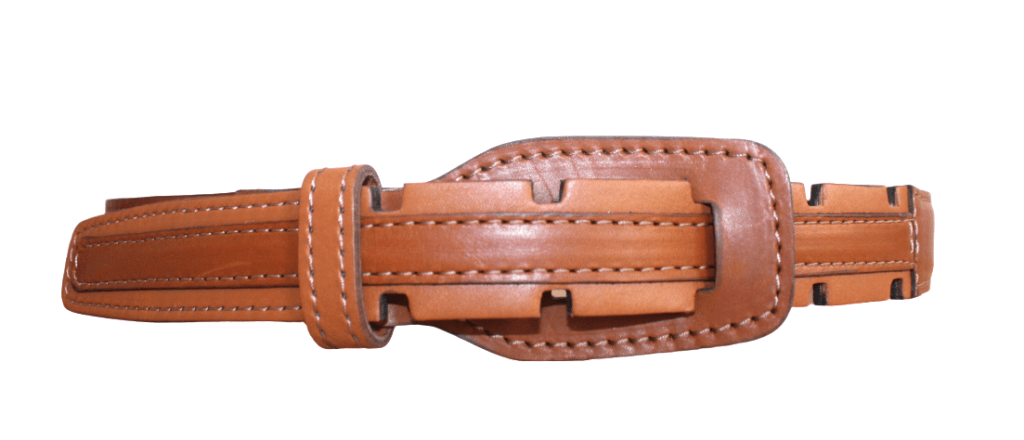 Ceinture créateur cuir camel