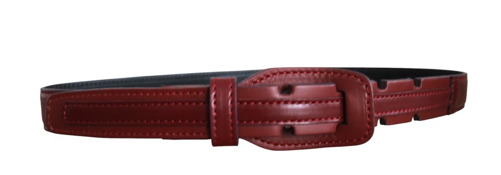 Ceinture créateur rouge bordeaux