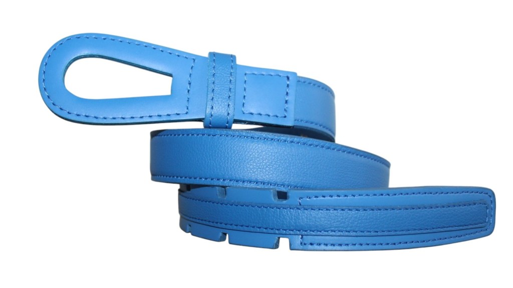 Ceinture cuir créateur sans métal