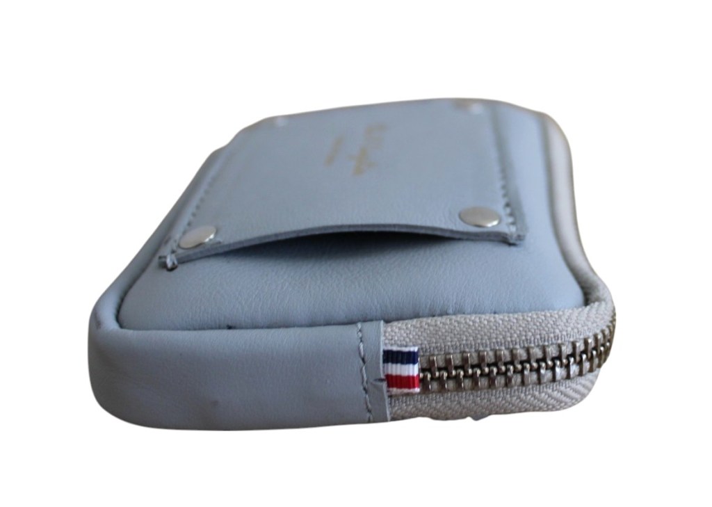 Portemonnaie créateur cuir gris clair Portemonnaie créateur cuir gris clair