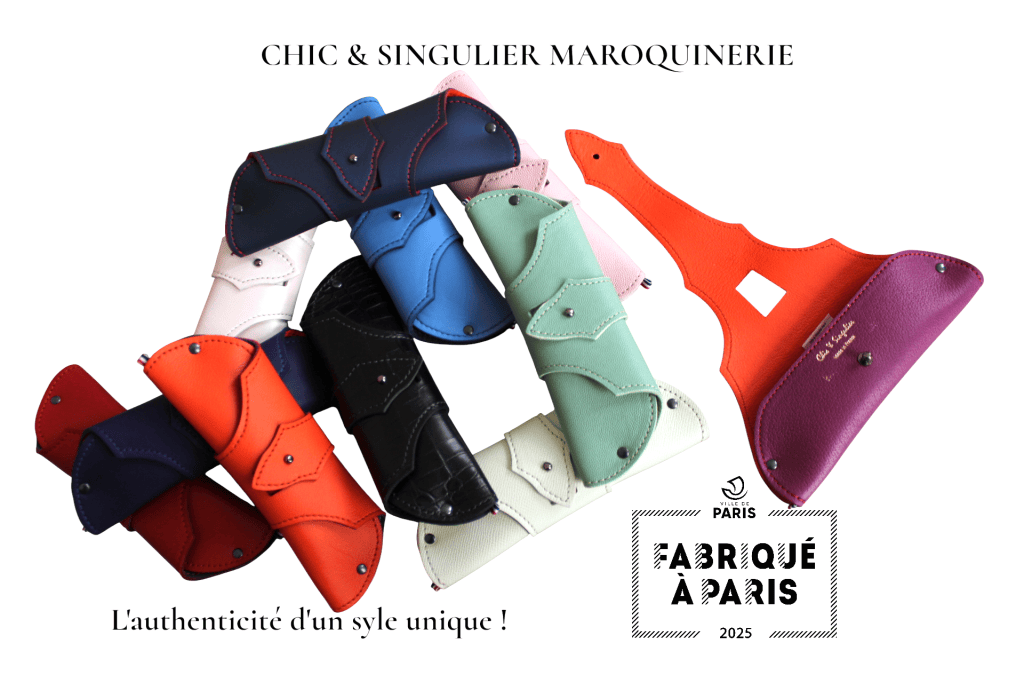Etui à lunettes Chic et Singulier. Fabrication artisanale local