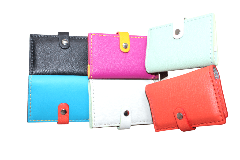 Porte cartes cuir à patte pression Chic & Singulier